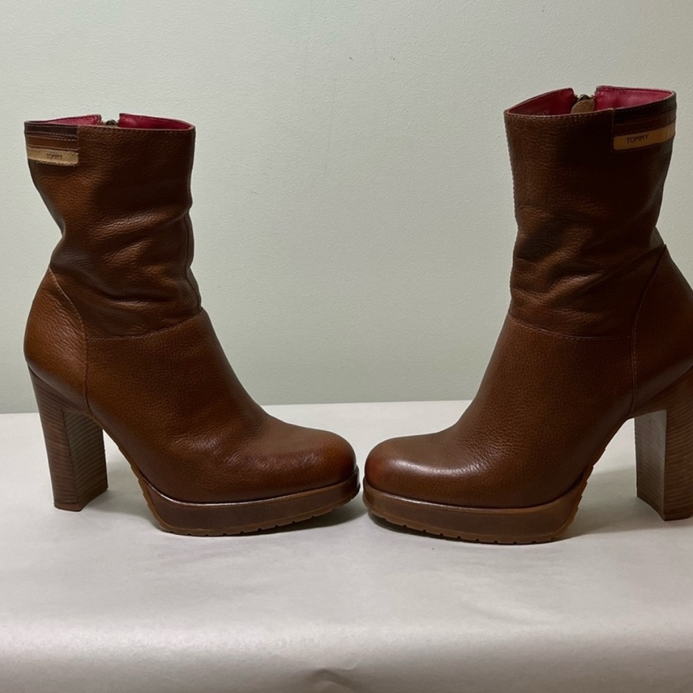 Brown Leather Ankle Boots Tommy 8.5
